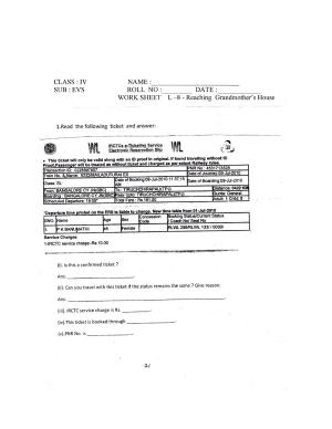 Worksheet for Class 4 Environmental Studies Reaching Grandmothers House Assignment