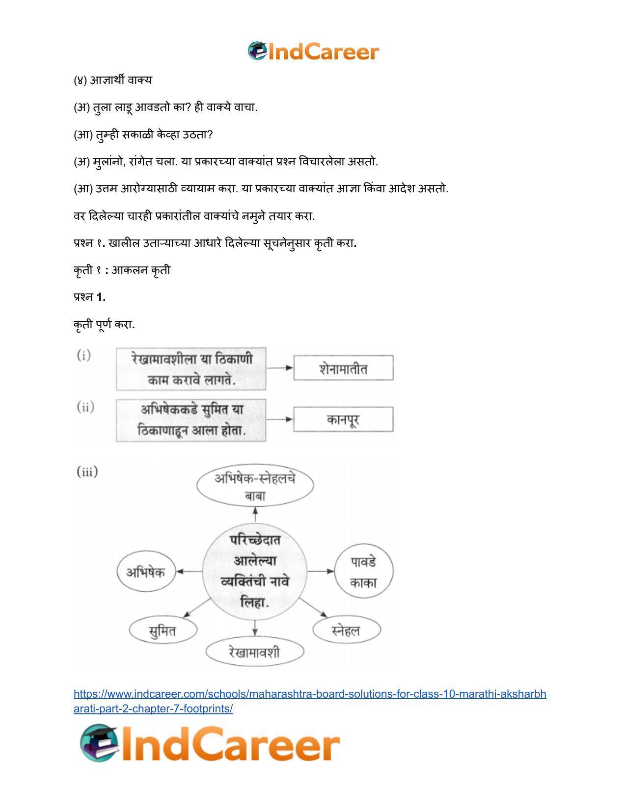 Maharashtra Board Solutions for Class 10- Marathi Aksharbharati (Part- 2): Chapter 7- फूटप्रिन्टस - Page 7