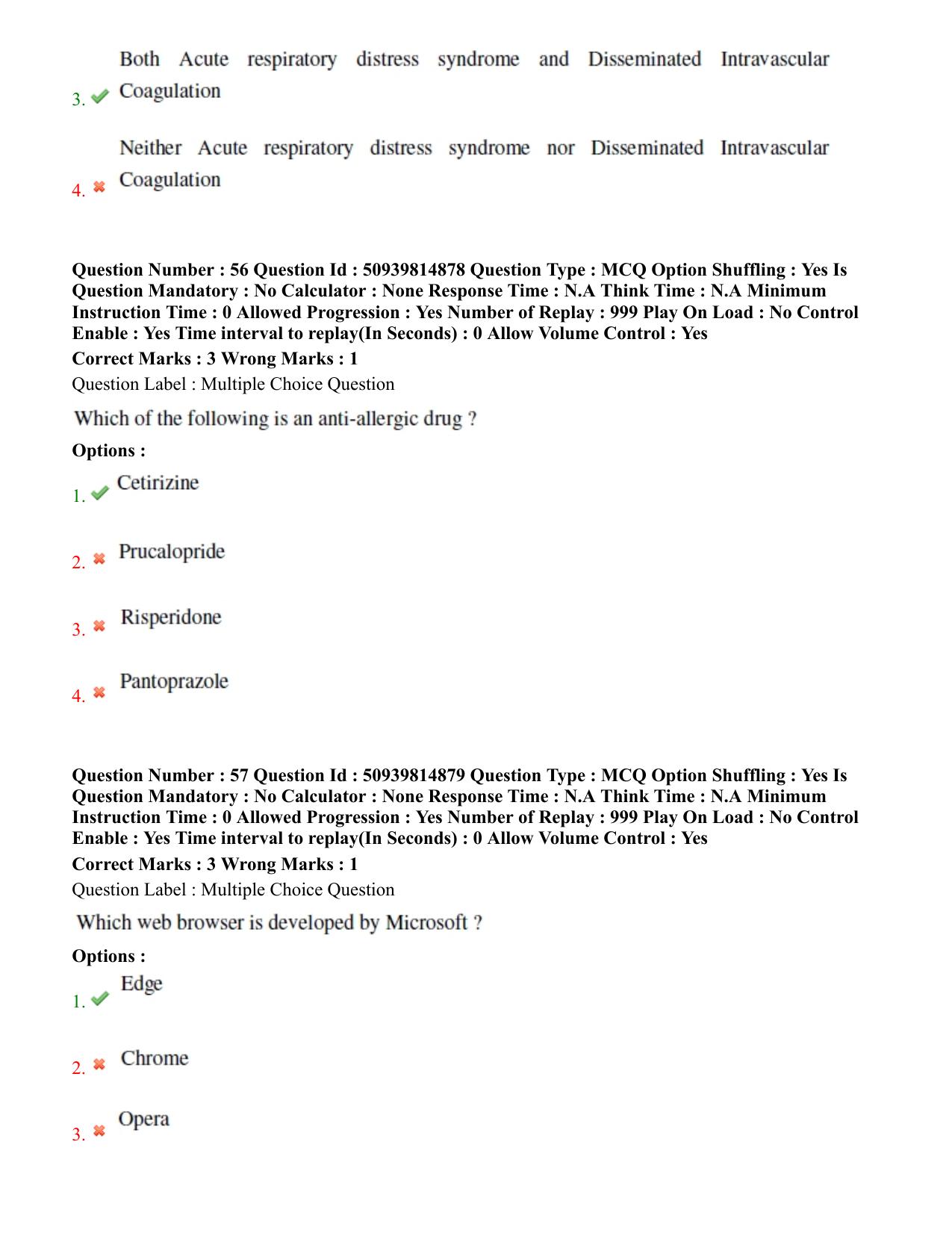 BHU RET Geriatric Medicine 2020 Question Paper  - Page 35