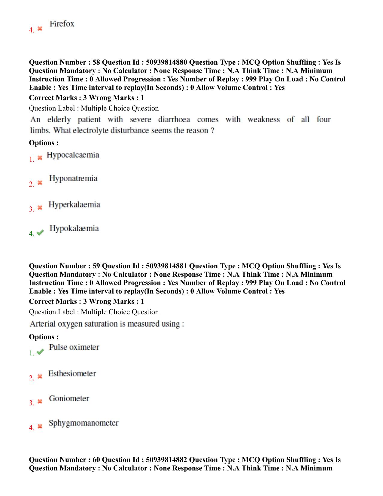 BHU RET Geriatric Medicine 2020 Question Paper  - Page 36