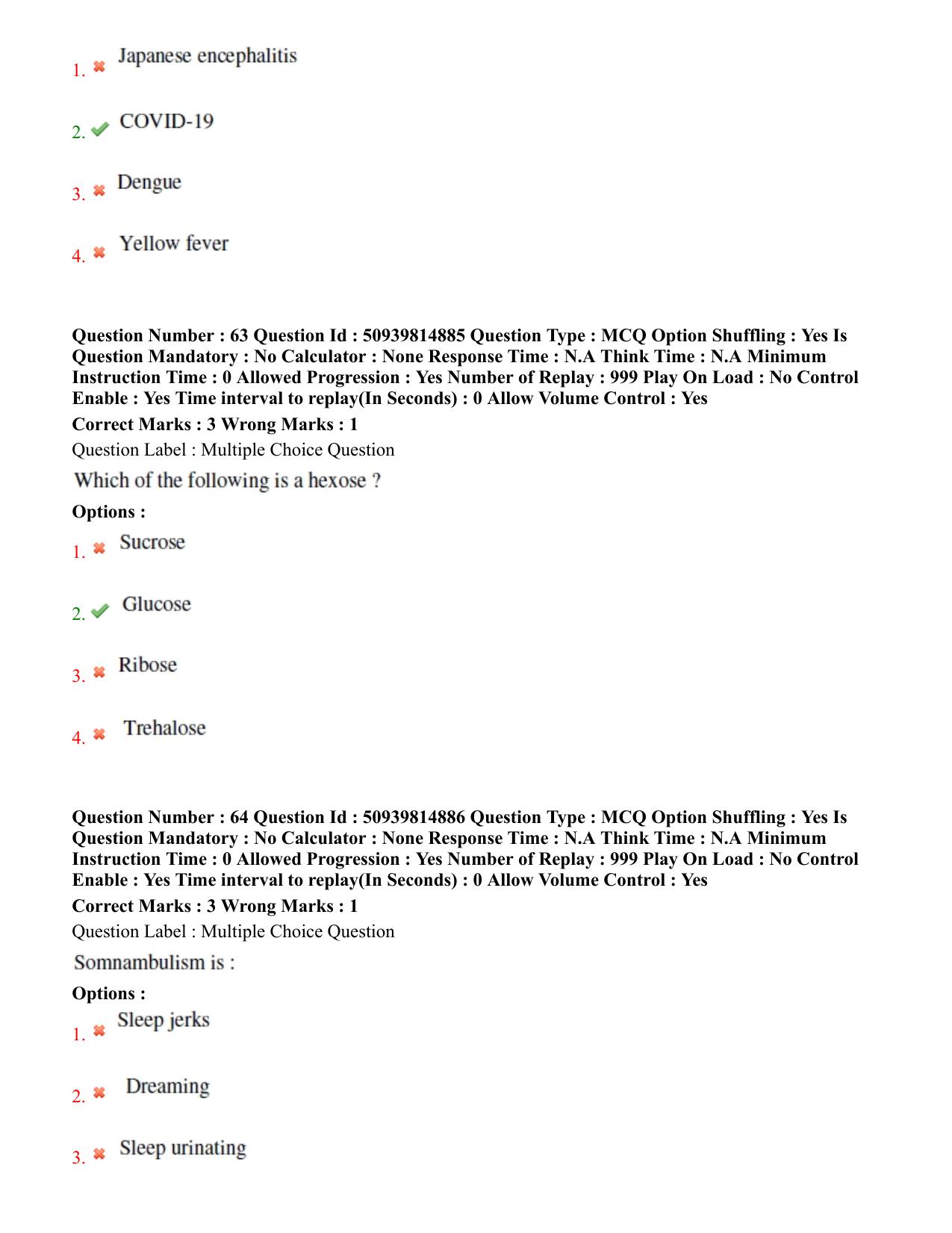 BHU RET Geriatric Medicine 2020 Question Paper  - Page 38