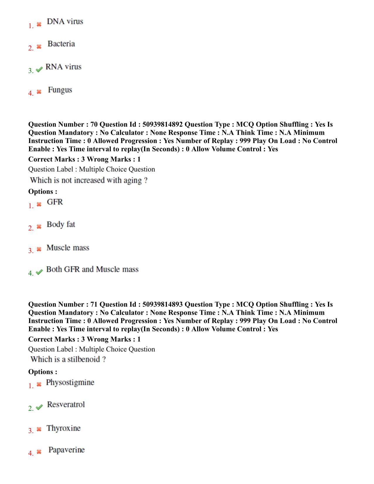 BHU RET Geriatric Medicine 2020 Question Paper  - Page 41