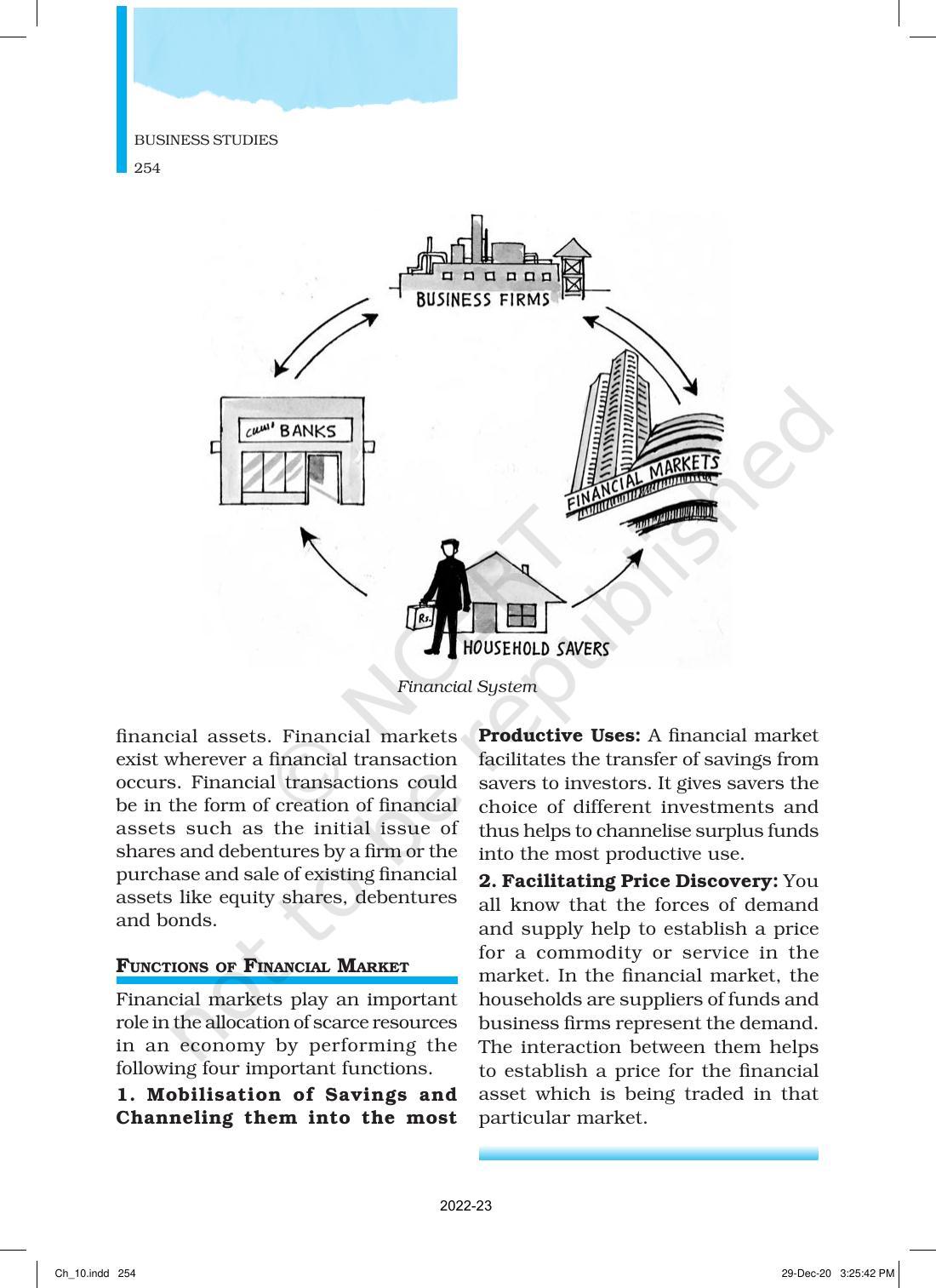 NCERT Book for Class 12 Business Studies Chapter 10 Financial Market - Page 3