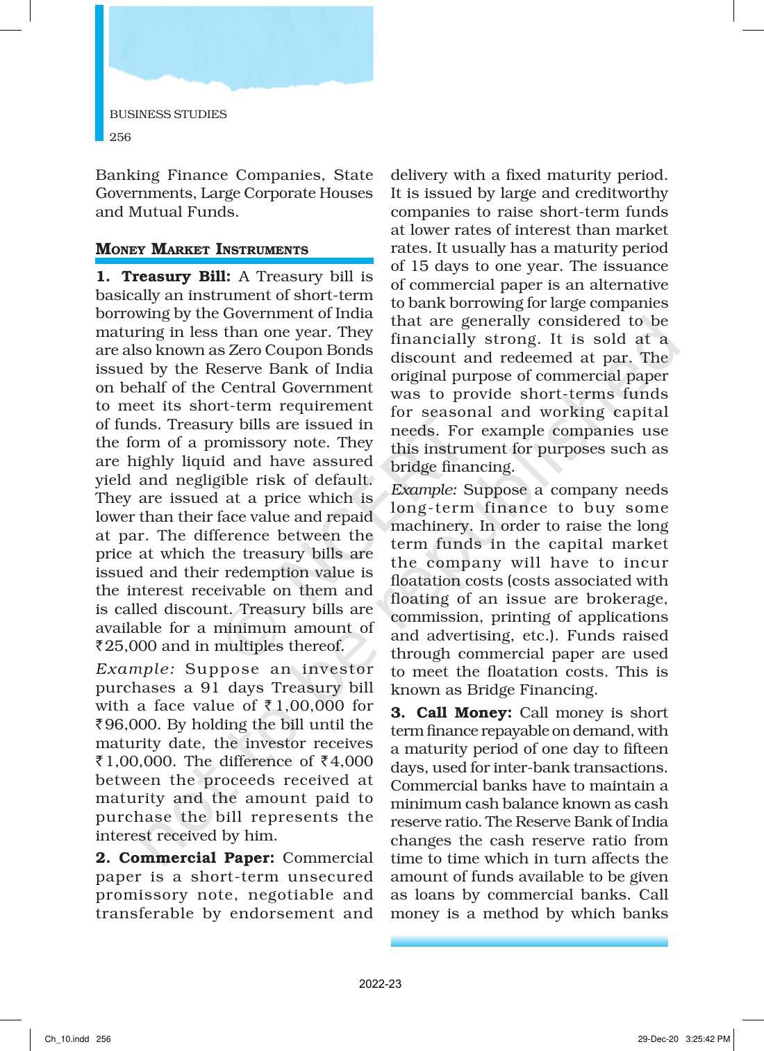 NCERT Book for Class 12 Business Studies Chapter 10 Financial Market - Page 5