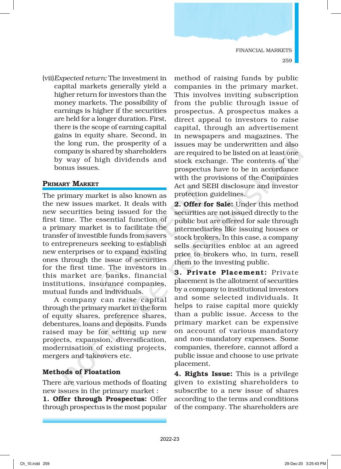 NCERT Book for Class 12 Business Studies Chapter 10 Financial Market - Page 8