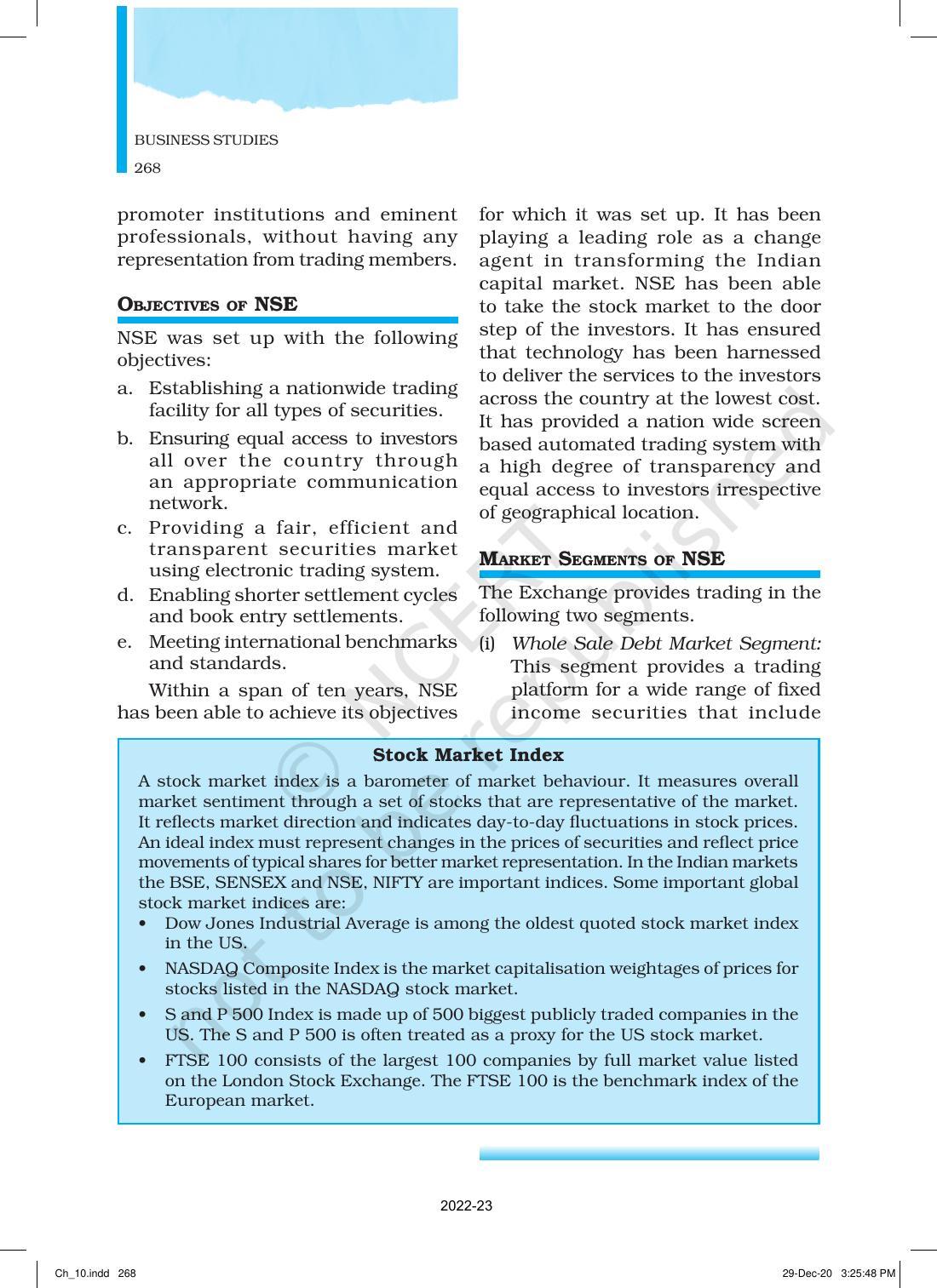 NCERT Book for Class 12 Business Studies Chapter 10 Financial Market - Page 17