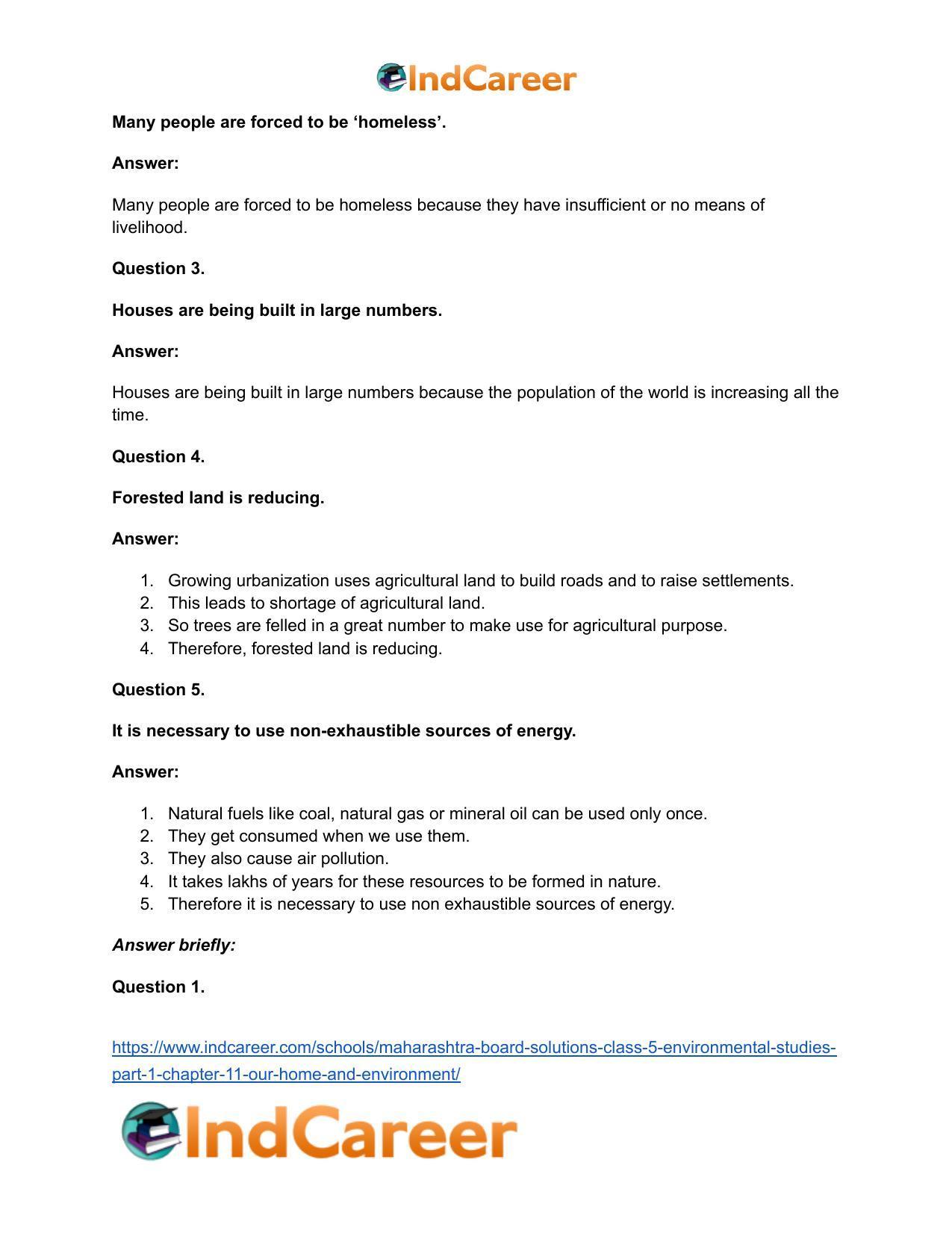 Maharashtra Board Solutions Class 5-Environmental Studies (Part 1): Chapter 11- Our Home and Environment - Page 16