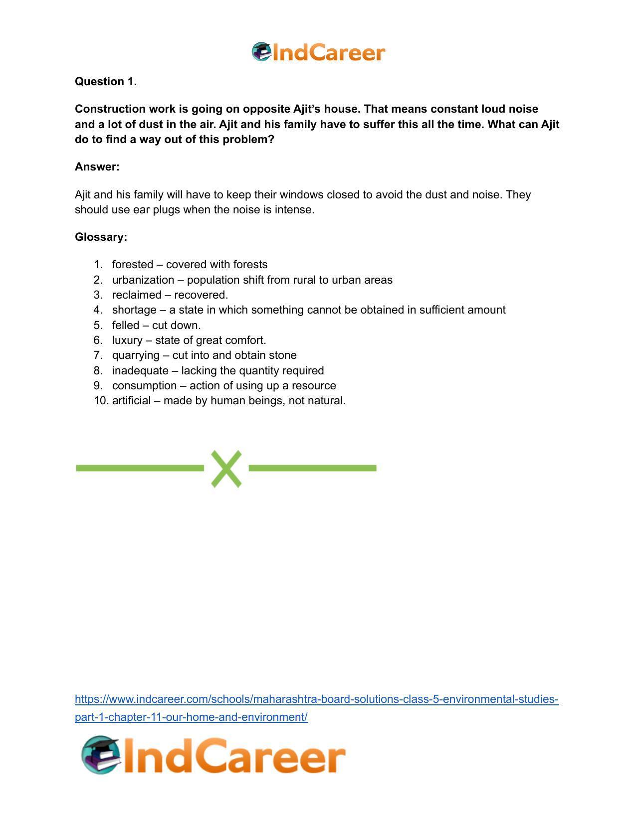 Maharashtra Board Solutions Class 5-Environmental Studies (Part 1): Chapter 11- Our Home and Environment - Page 19