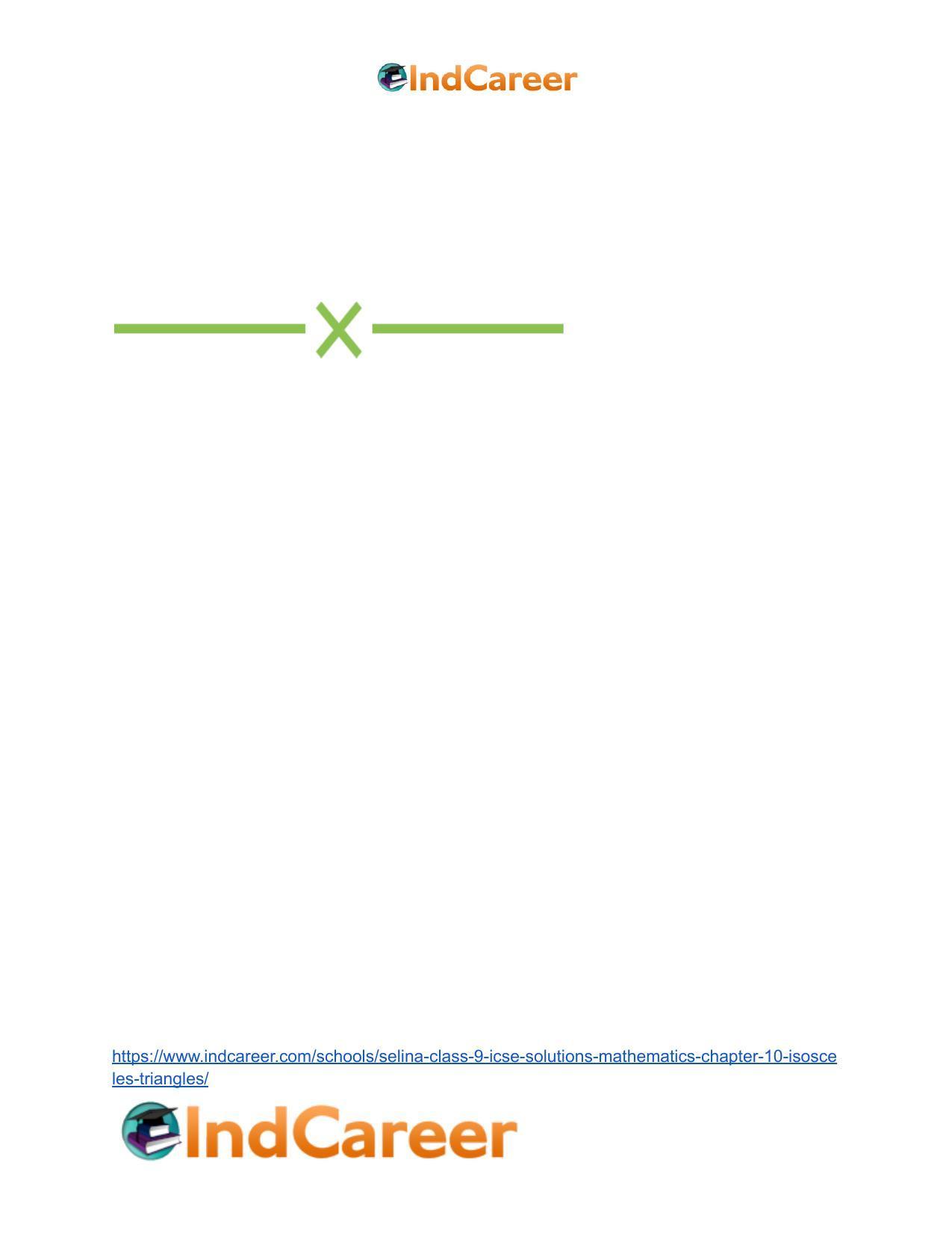 Selina Class 9 ICSE Solutions Mathematics : Chapter 10- Isosceles Triangles - Page 56