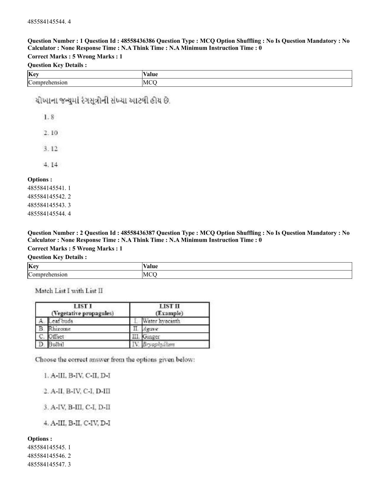 CUET 2023 English Gujarati Shift 3 Question Papers - 22 June 2023 - Page 3