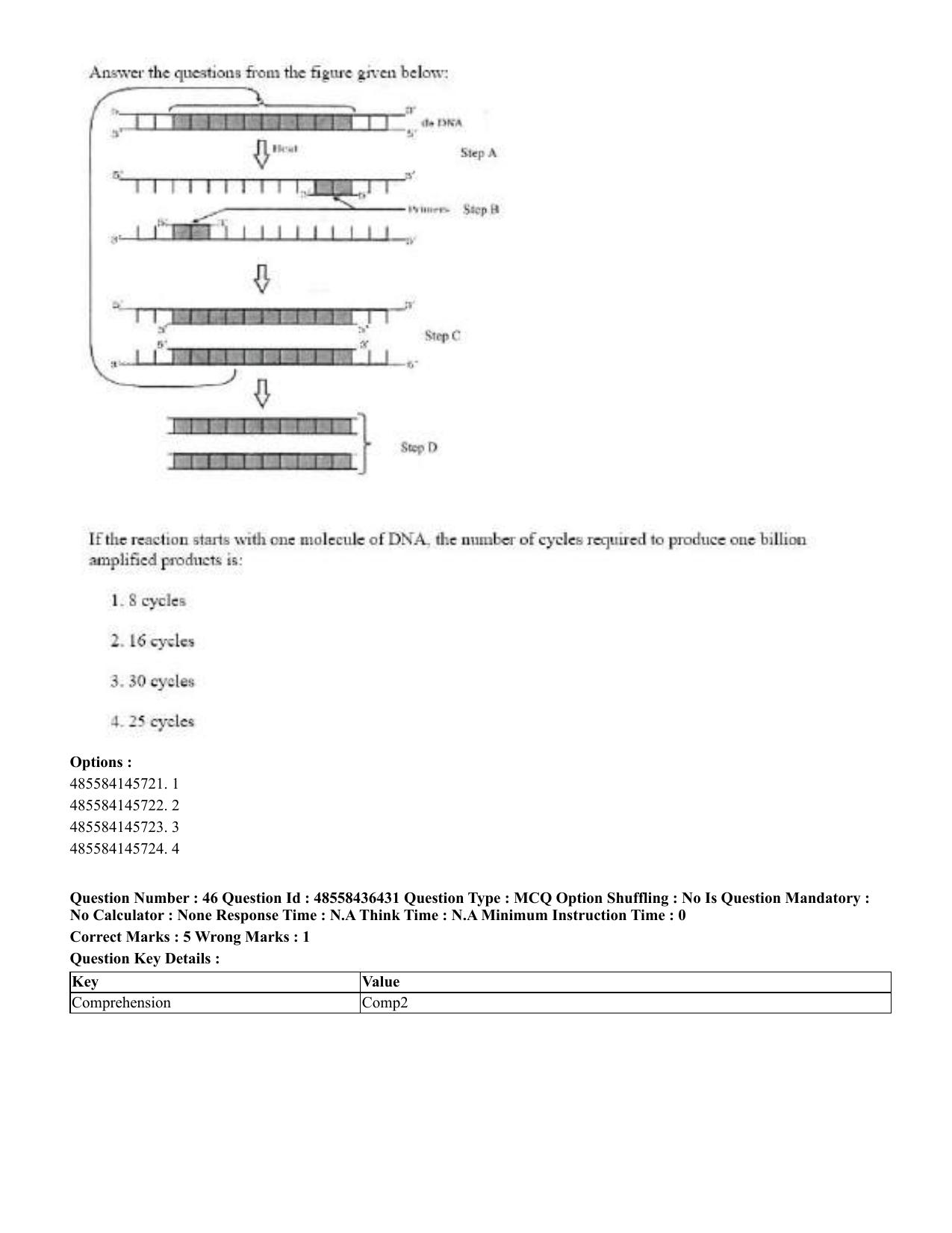 CUET 2023 English Gujarati Shift 3 Question Papers - 22 June 2023 - Page 51