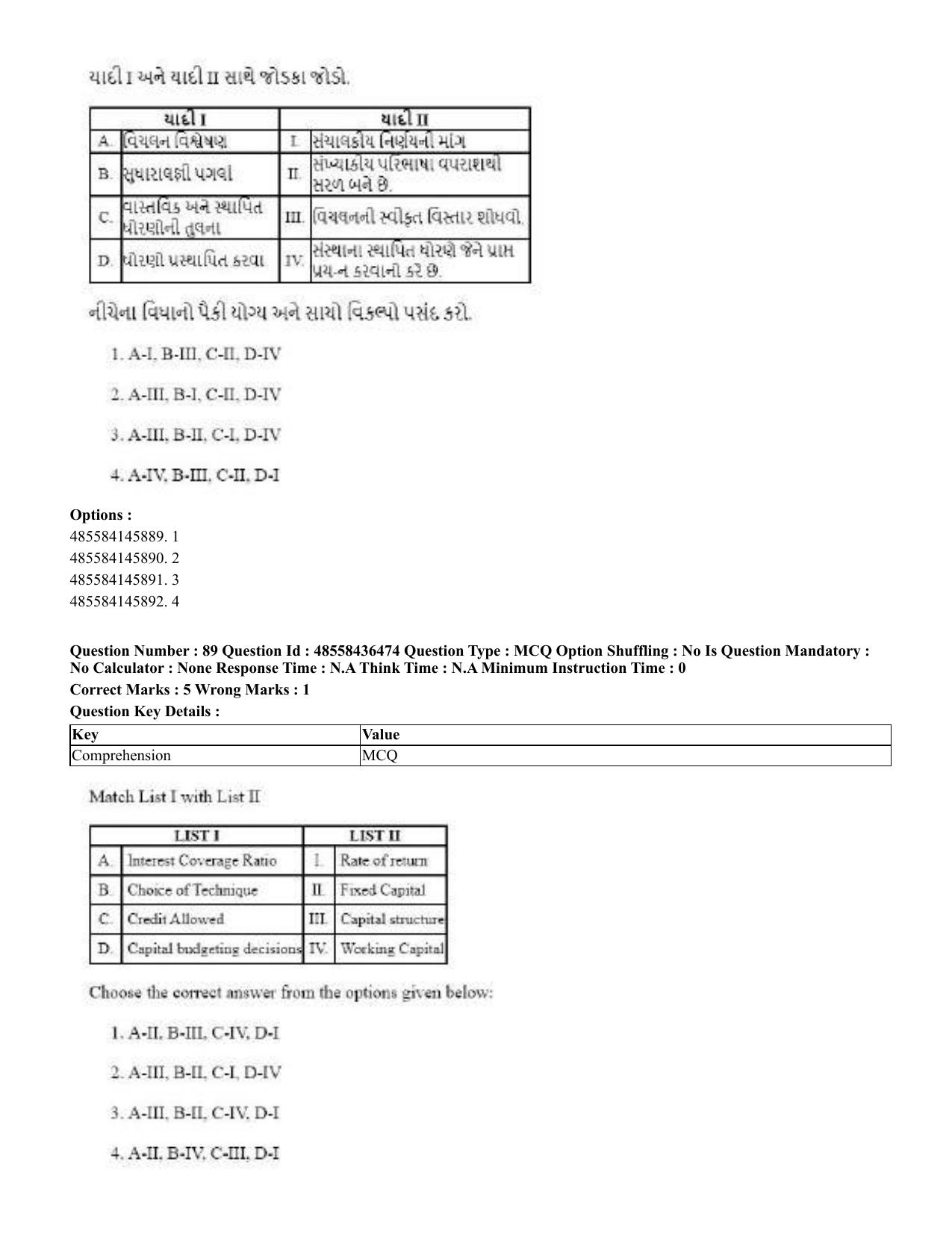CUET 2023 English Gujarati Shift 3 Question Papers - 22 June 2023 - Page 103