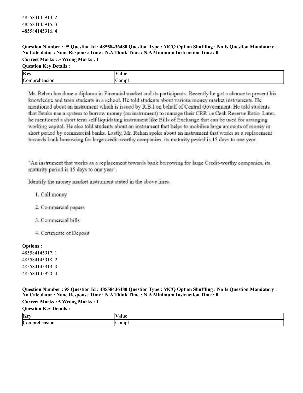 CUET 2023 English Gujarati Shift 3 Question Papers - 22 June 2023 - Page 112