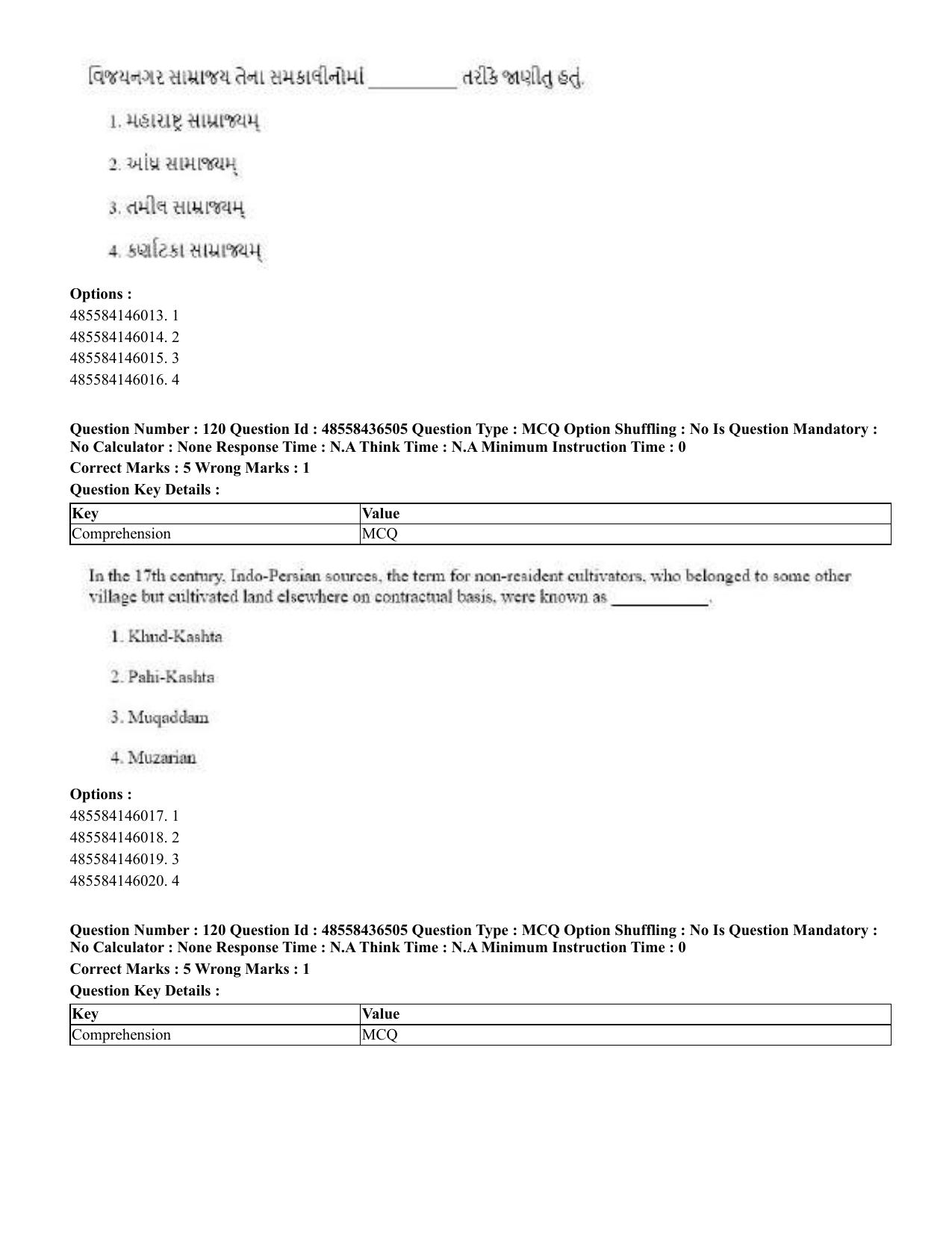 CUET 2023 English Gujarati Shift 3 Question Papers - 22 June 2023 - Page 142