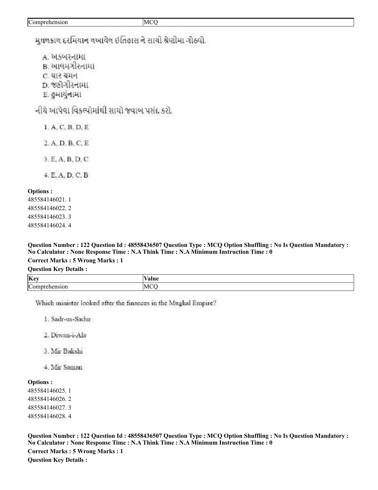 CUET 2023 English Gujarati Shift 3 Question Papers - 22 June 2023 - Page 144