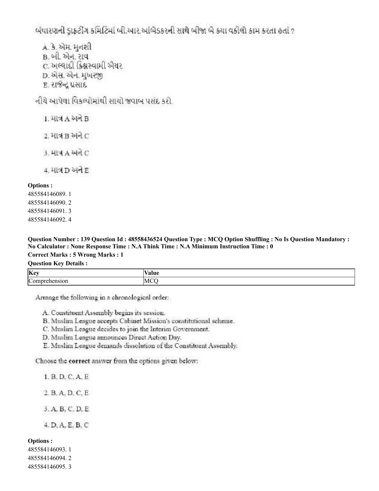 CUET 2023 English Gujarati Shift 3 Question Papers - 22 June 2023 - Page 162
