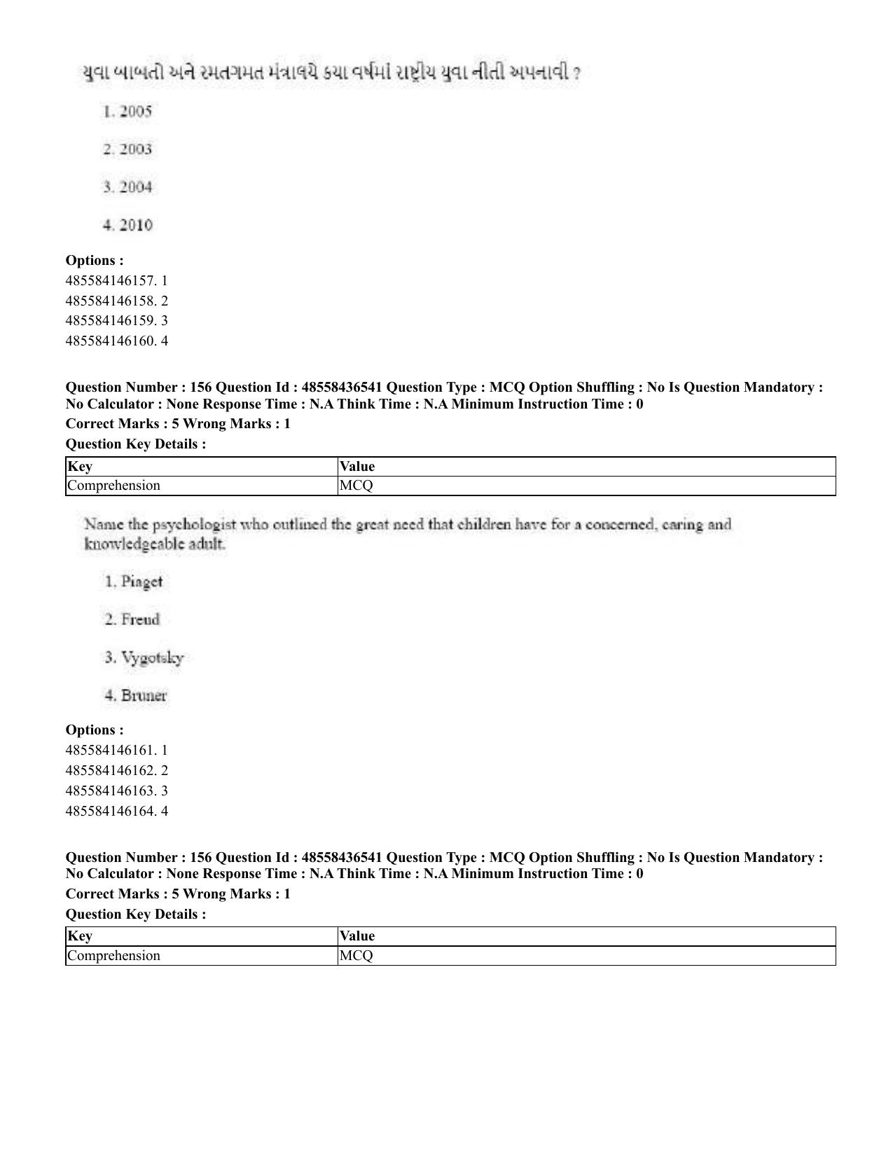 CUET 2023 English Gujarati Shift 3 Question Papers - 22 June 2023 - Page 184