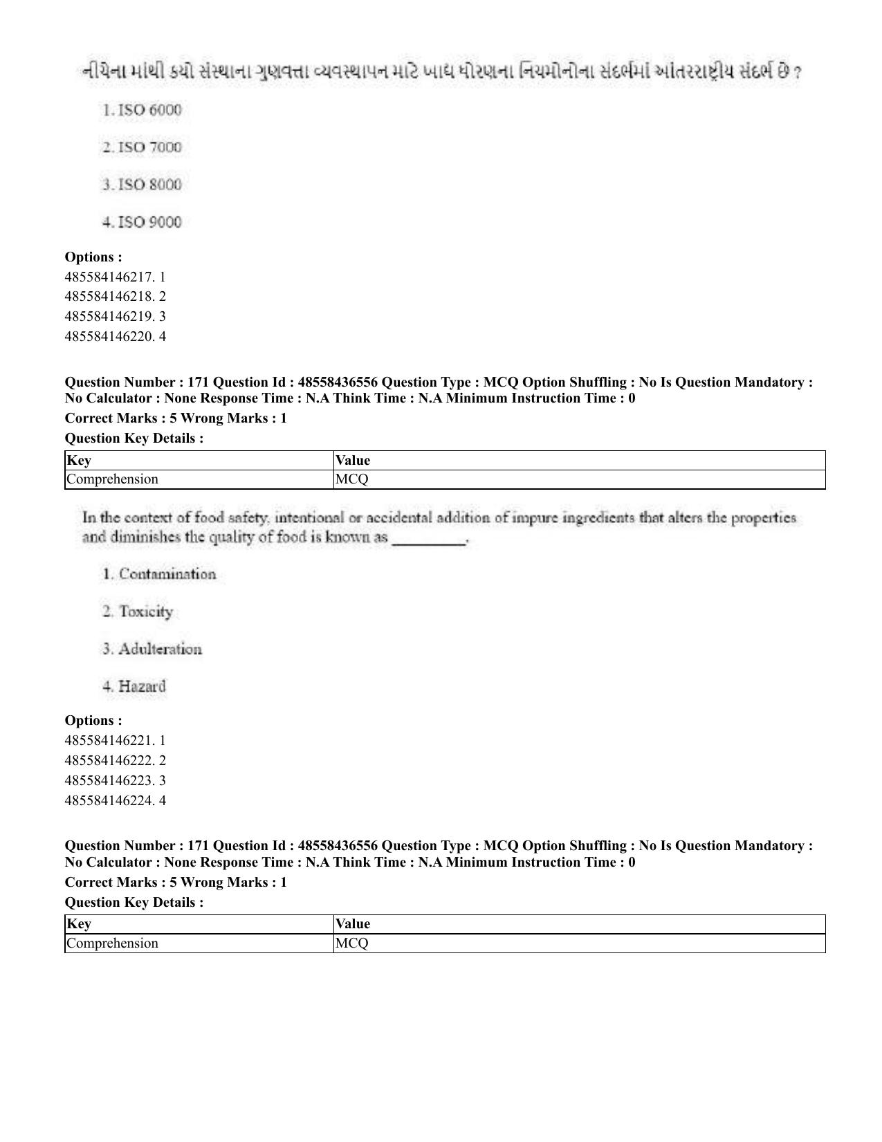 CUET 2023 English Gujarati Shift 3 Question Papers - 22 June 2023 - Page 199
