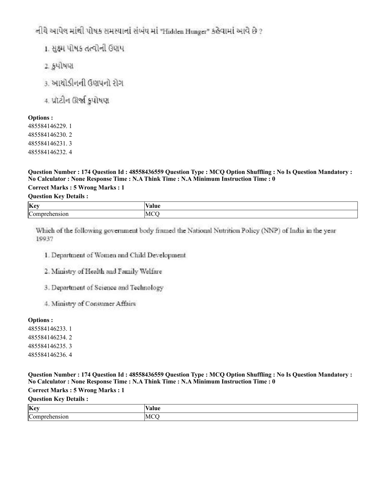 CUET 2023 English Gujarati Shift 3 Question Papers - 22 June 2023 - Page 202
