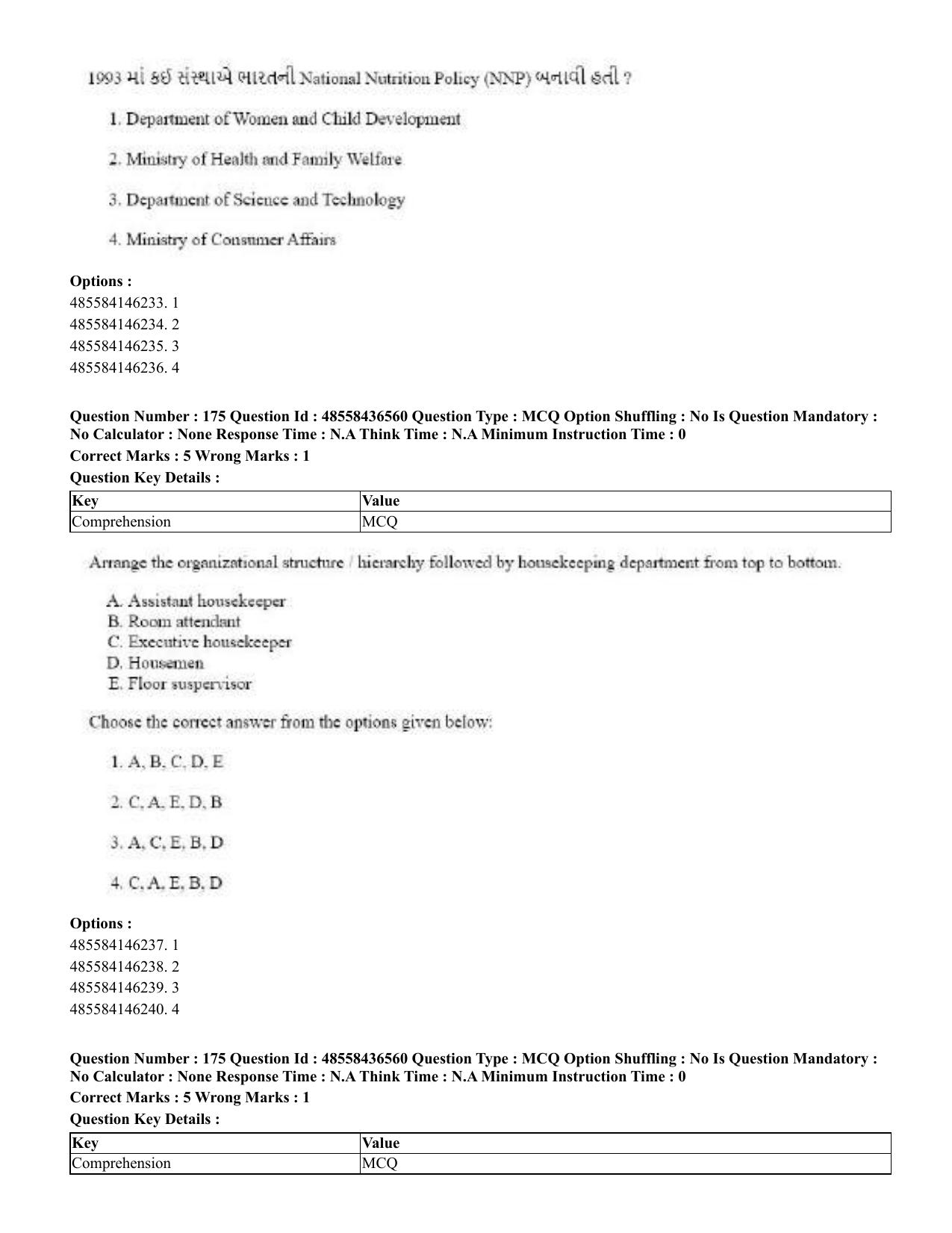 CUET 2023 English Gujarati Shift 3 Question Papers - 22 June 2023 - Page 203