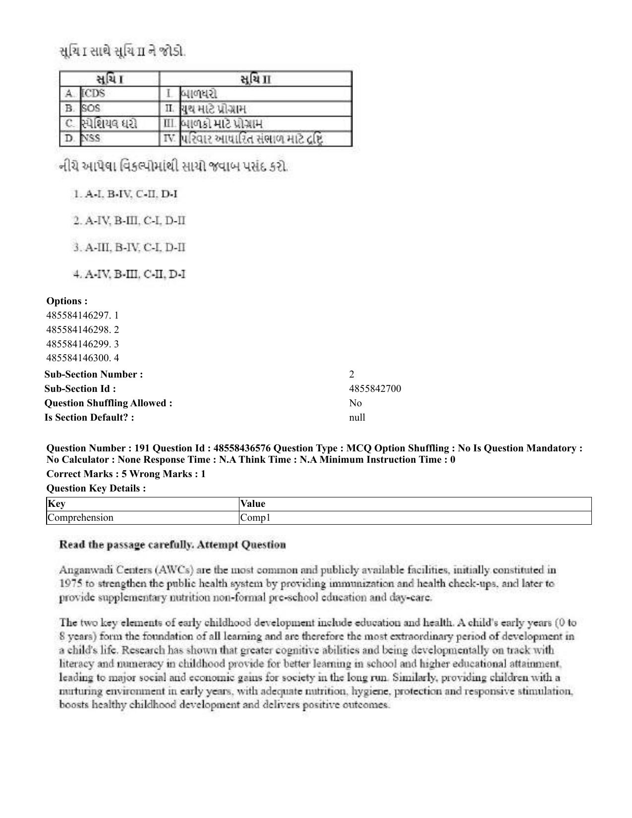 CUET 2023 English Gujarati Shift 3 Question Papers - 22 June 2023 - Page 223