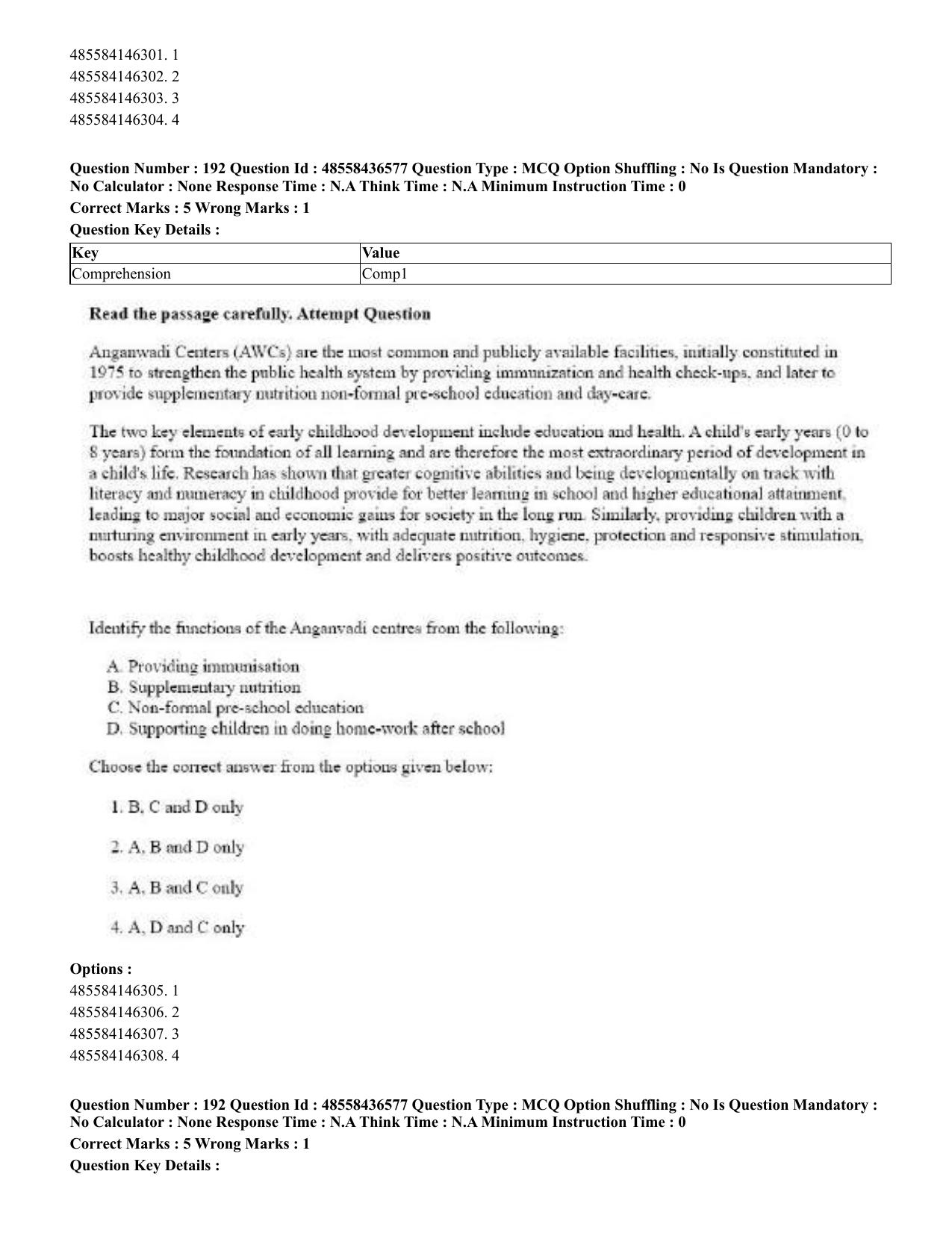 CUET 2023 English Gujarati Shift 3 Question Papers - 22 June 2023 - Page 225