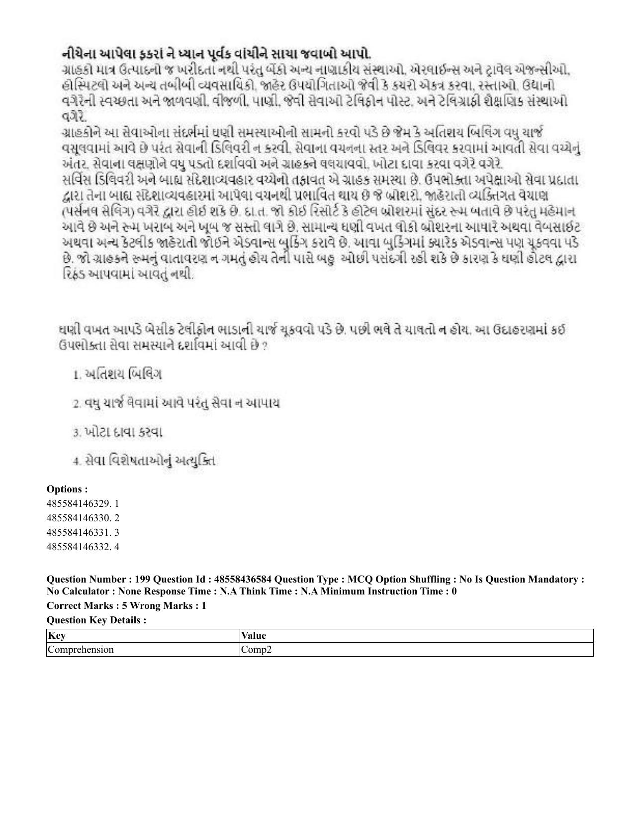 CUET 2023 English Gujarati Shift 3 Question Papers - 22 June 2023 - Page 238