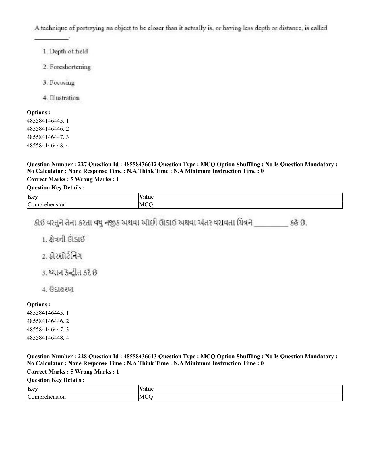 CUET 2023 English Gujarati Shift 3 Question Papers - 22 June 2023 - Page 270