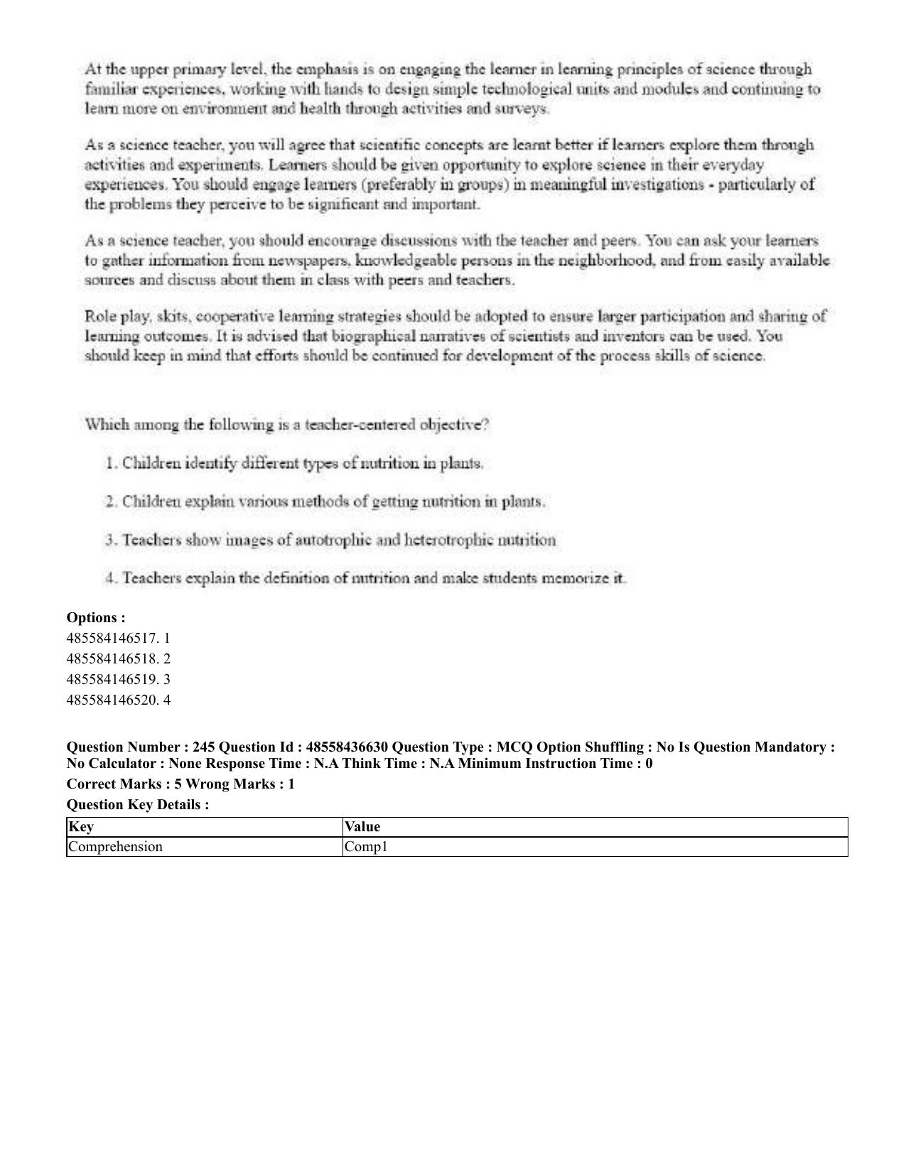 CUET 2023 English Gujarati Shift 3 Question Papers - 22 June 2023 - Page 292