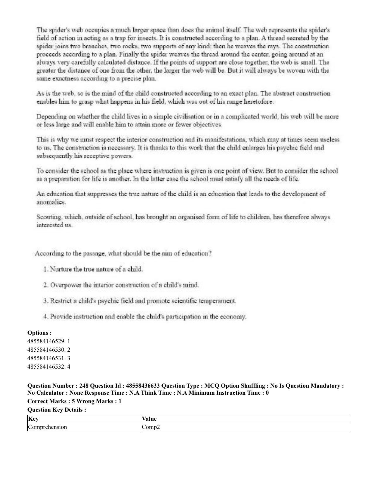 CUET 2023 English Gujarati Shift 3 Question Papers - 22 June 2023 - Page 298