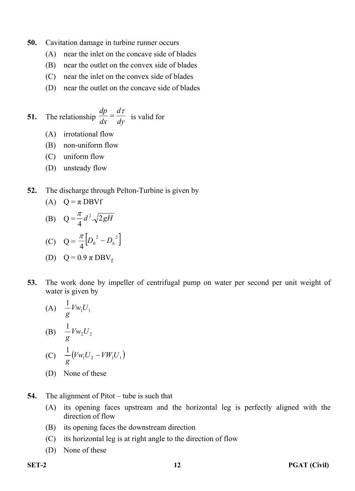 OJEE PGAT 2013 Civil Set 2 Question Paper - Page 11
