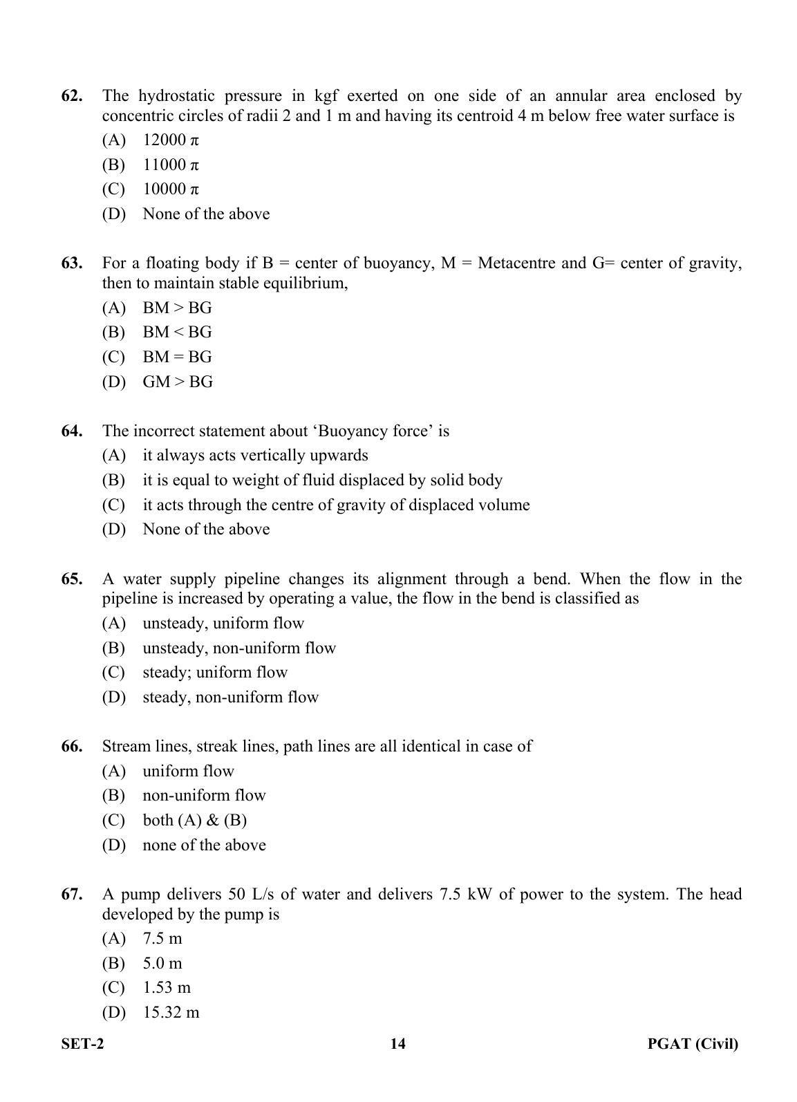OJEE PGAT 2013 Civil Set 2 Question Paper - Page 13