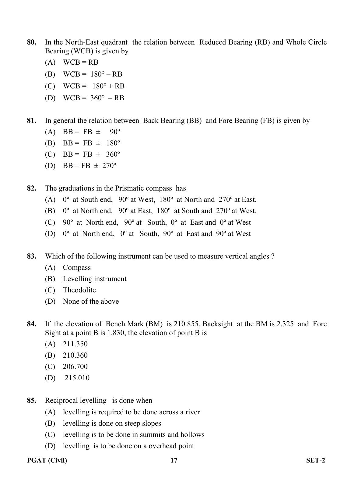 OJEE PGAT 2013 Civil Set 2 Question Paper - Page 16