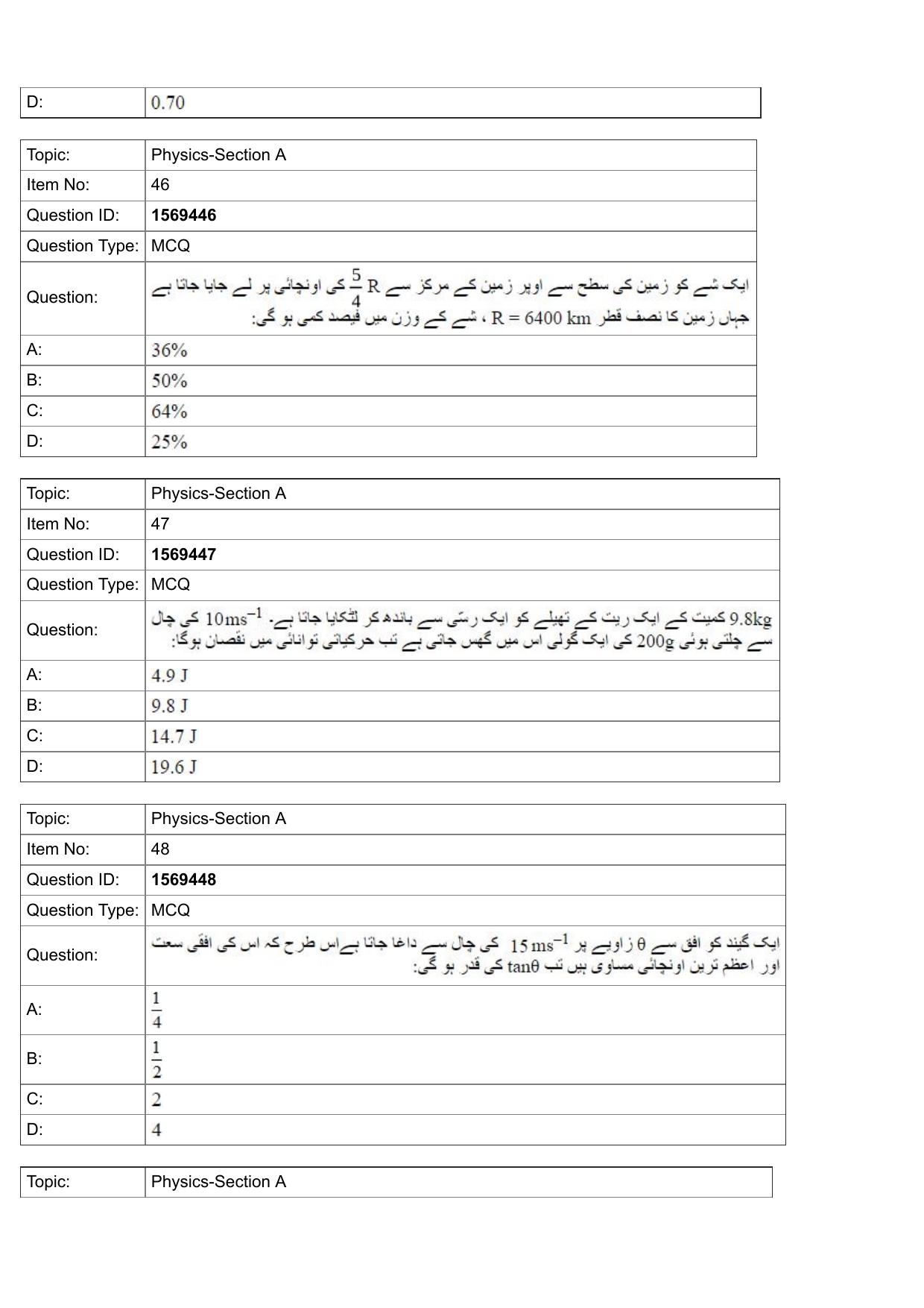 JEE Mains 2022: BTech Urdu (Shift 2) 25-07-2022 Question Paper - Page 16