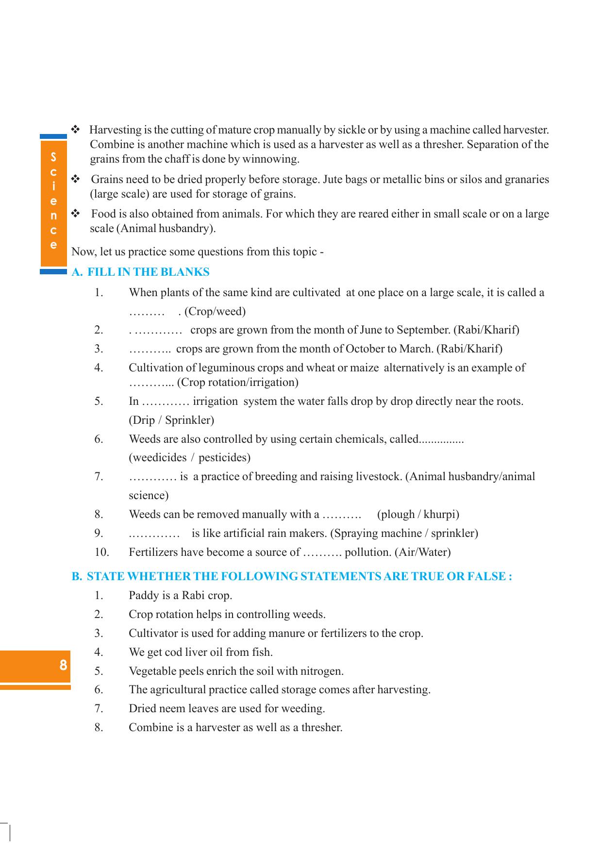 Tripura Board Class 8 Science English Version Workbooks - Page 8