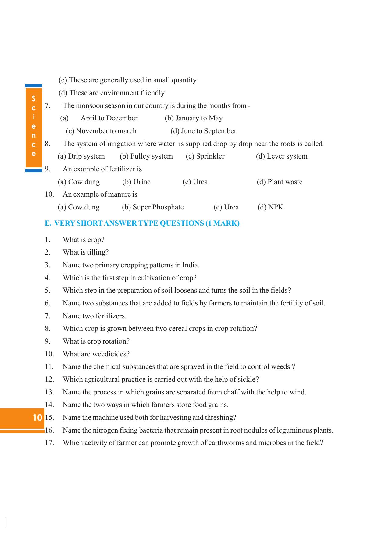 Tripura Board Class 8 Science English Version Workbooks - Page 10