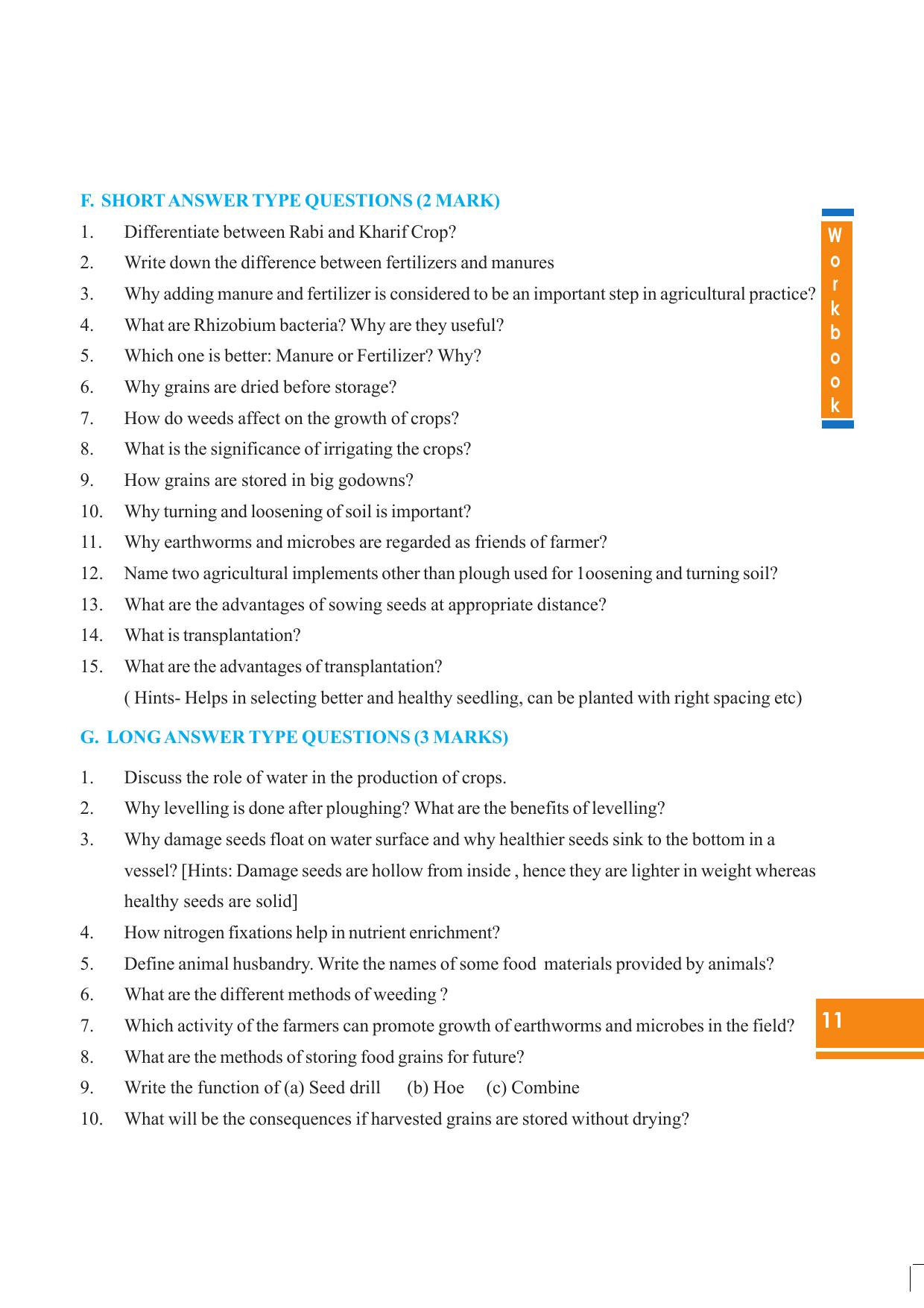 Tripura Board Class 8 Science English Version Workbooks - Page 11