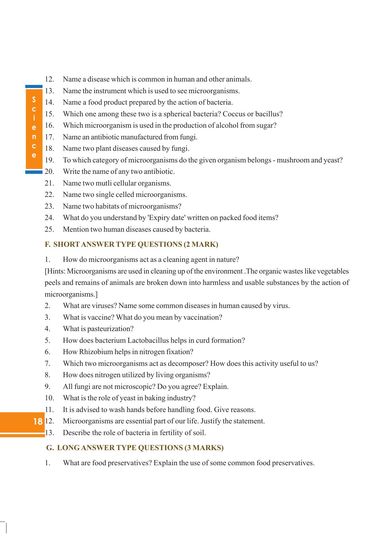Tripura Board Class 8 Science English Version Workbooks - Page 18