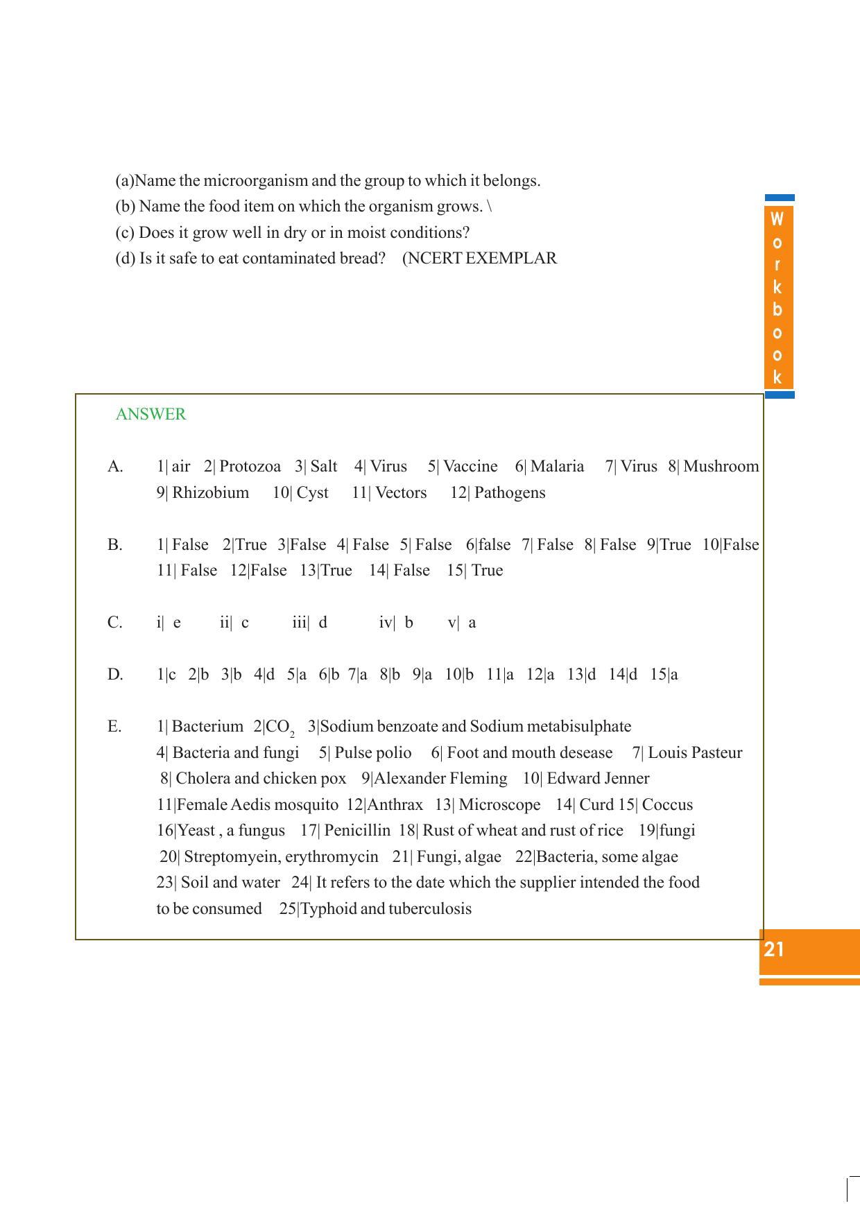 Tripura Board Class 8 Science English Version Workbooks - Page 21