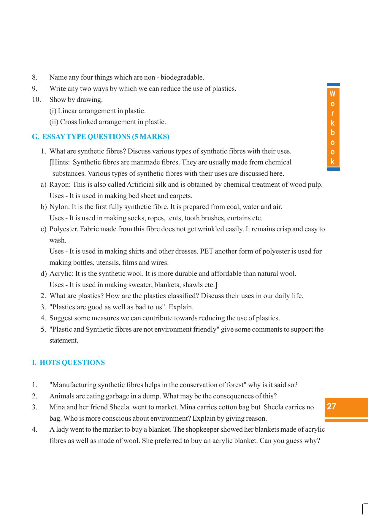 Tripura Board Class 8 Science English Version Workbooks - Page 27