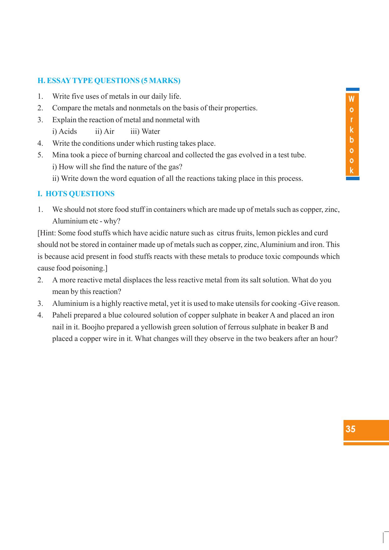 Tripura Board Class 8 Science English Version Workbooks - Page 35