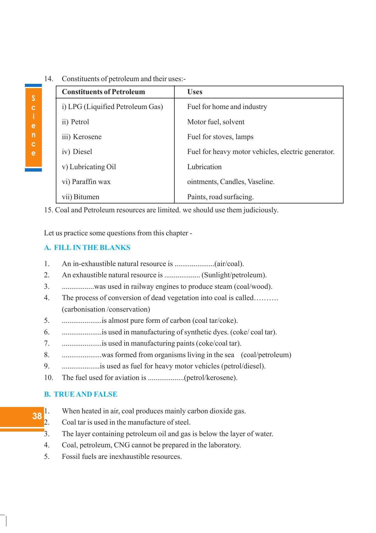 Tripura Board Class 8 Science English Version Workbooks - Page 38