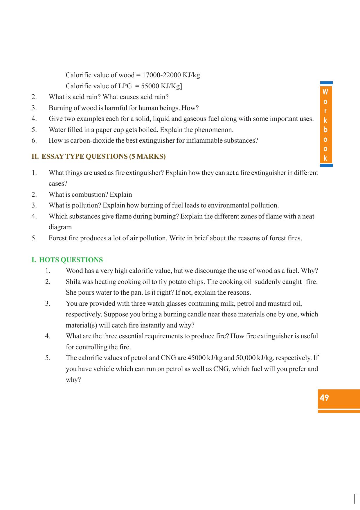 Tripura Board Class 8 Science English Version Workbooks - Page 49