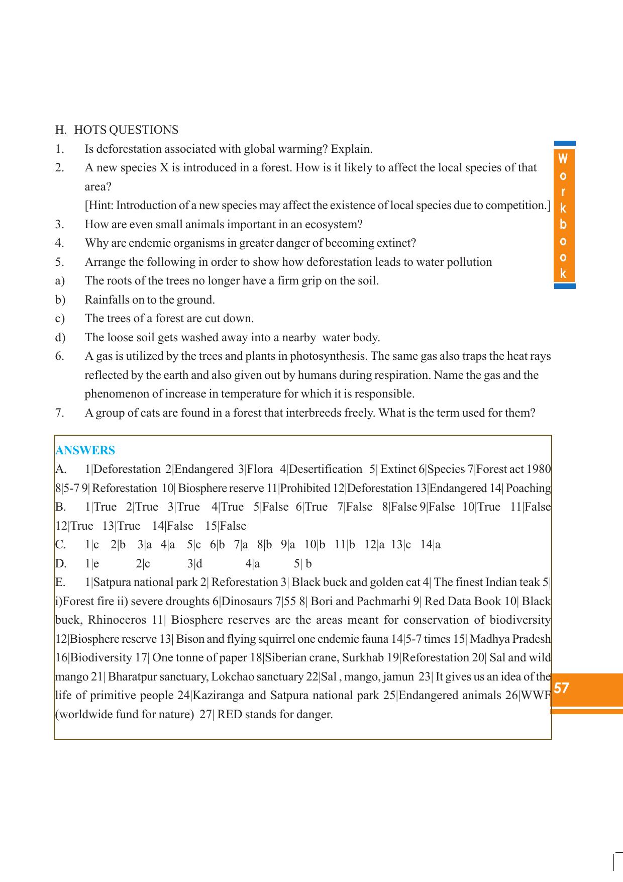 Tripura Board Class 8 Science English Version Workbooks - Page 57