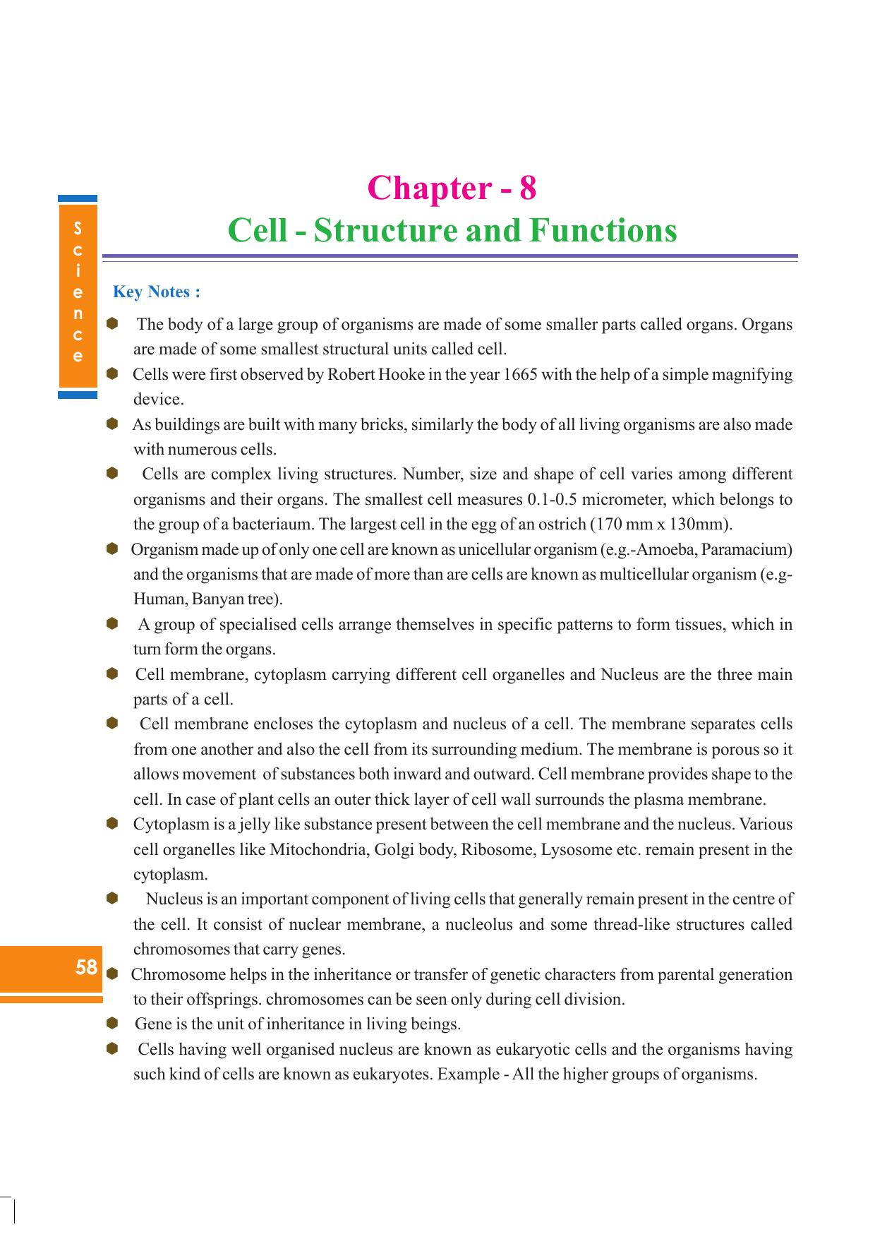 Tripura Board Class 8 Science English Version Workbooks - Page 58