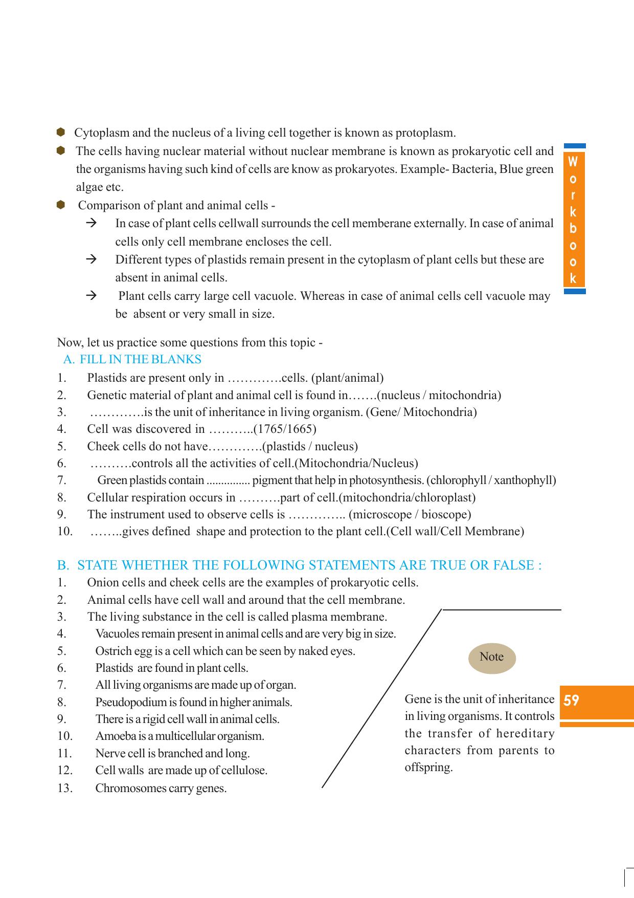 Tripura Board Class 8 Science English Version Workbooks - Page 59