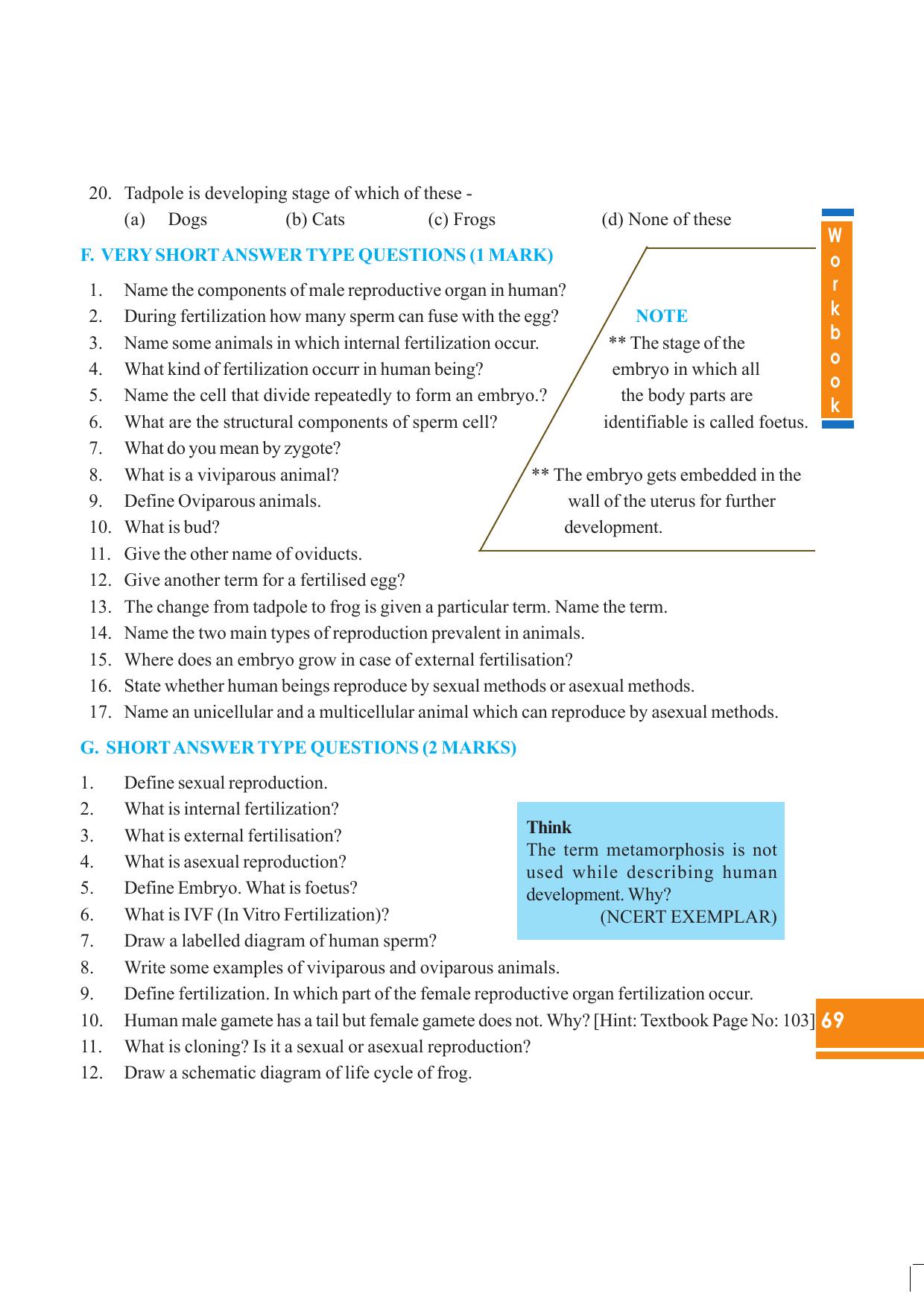 Tripura Board Class 8 Science English Version Workbooks - Page 69