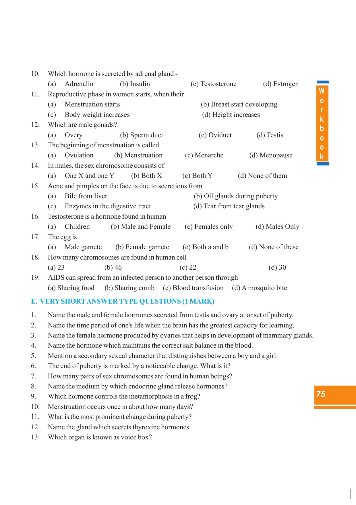Tripura Board Class 8 Science English Version Workbooks - Page 75