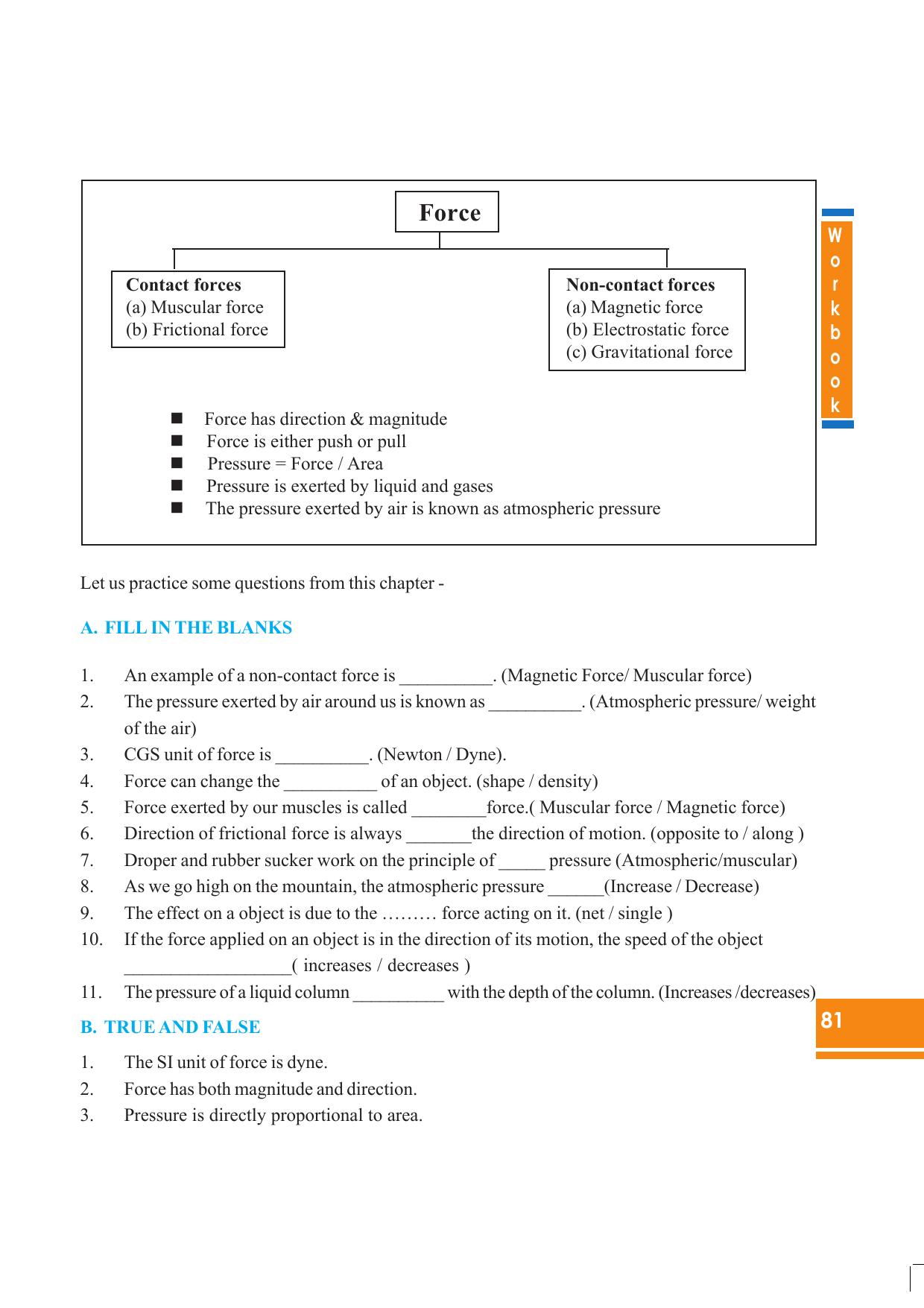 Tripura Board Class 8 Science English Version Workbooks - Page 81