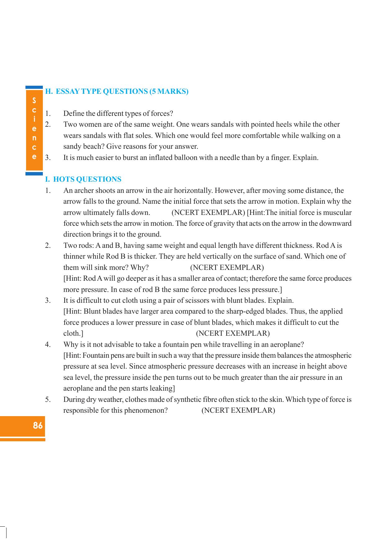 Tripura Board Class 8 Science English Version Workbooks - Page 86